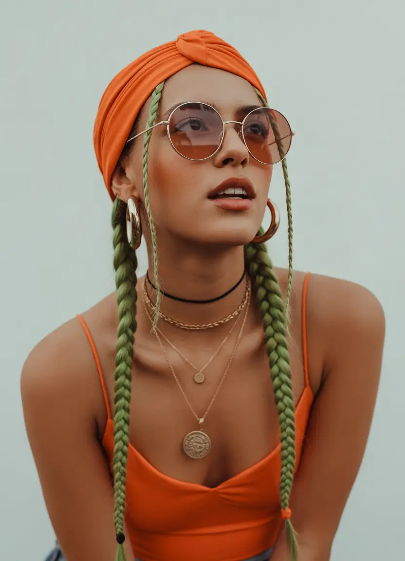 Fall hairstyle for long hairs Statement Braids with a Twist