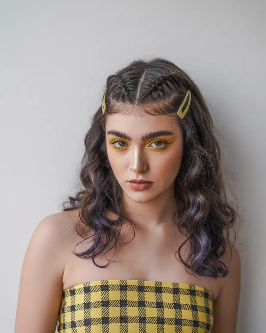 Fall hairstyle for medium hair 2025 Micro Braids Volume