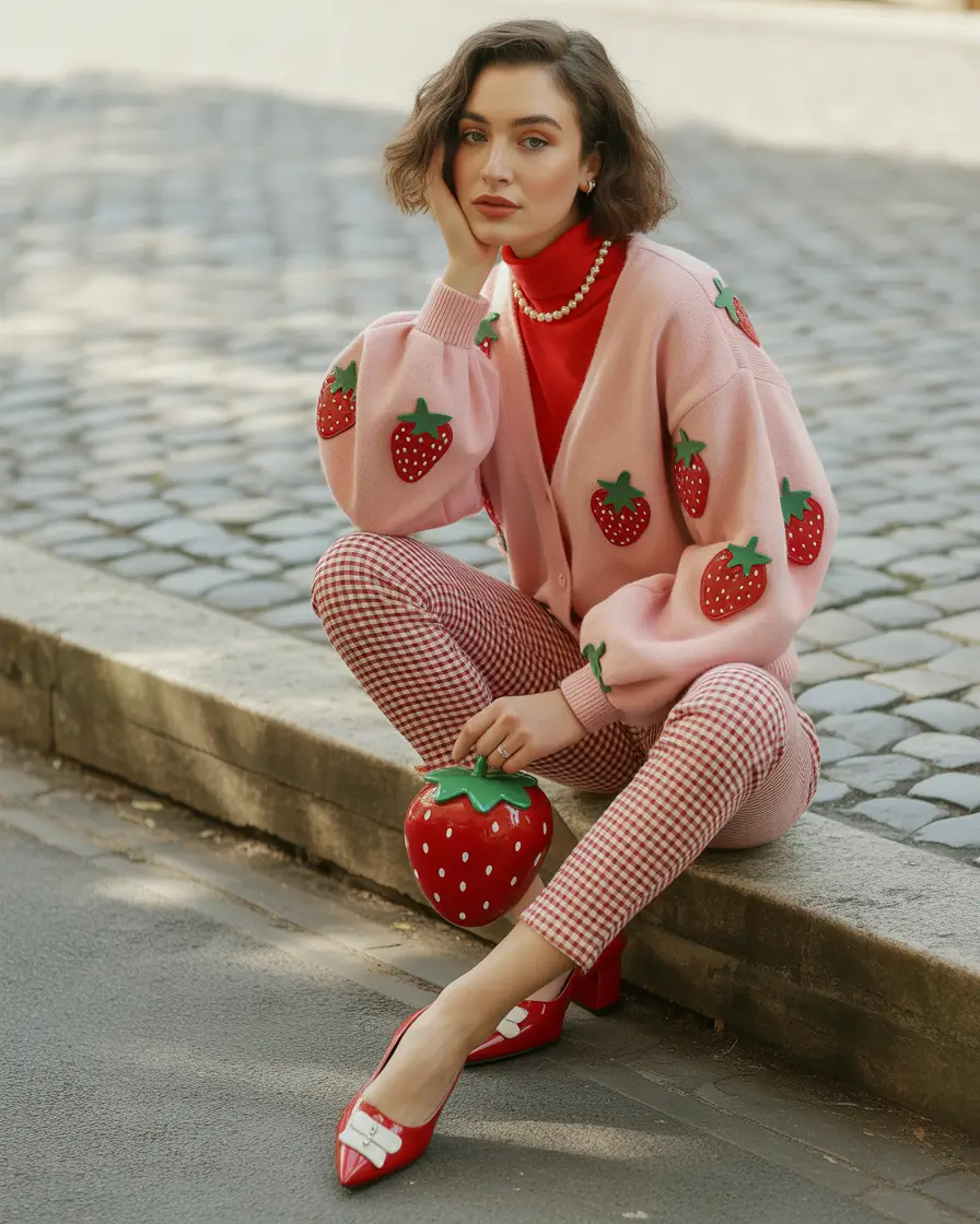 fall winter outfits 2025 Berry Sweet & Boldly Playful