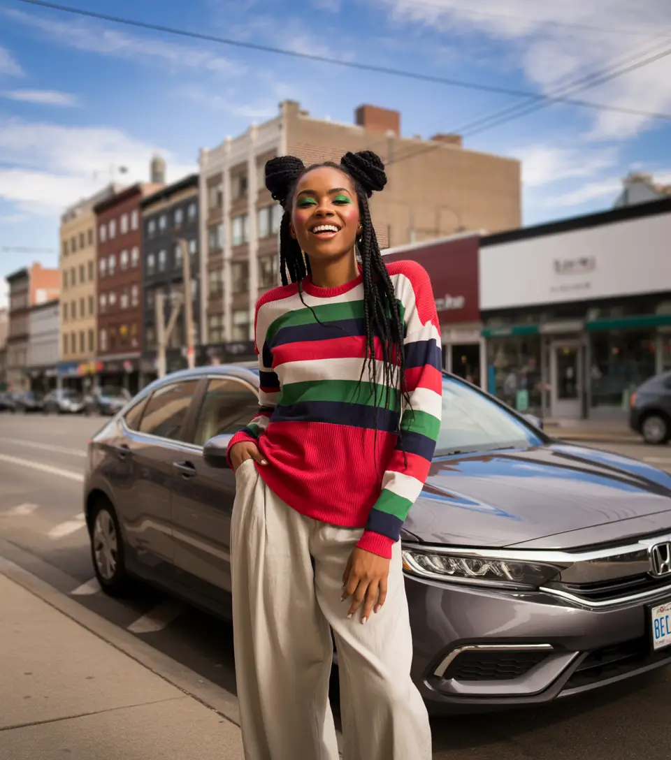 fall winter outfits 2025 Colorblock Confidence on the Streets