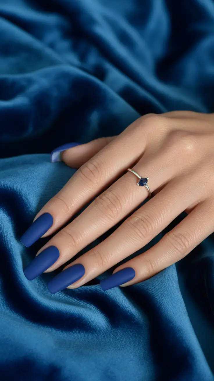 Fall Winter Nail Colors 2025-2026 Velvet Midnight Matte