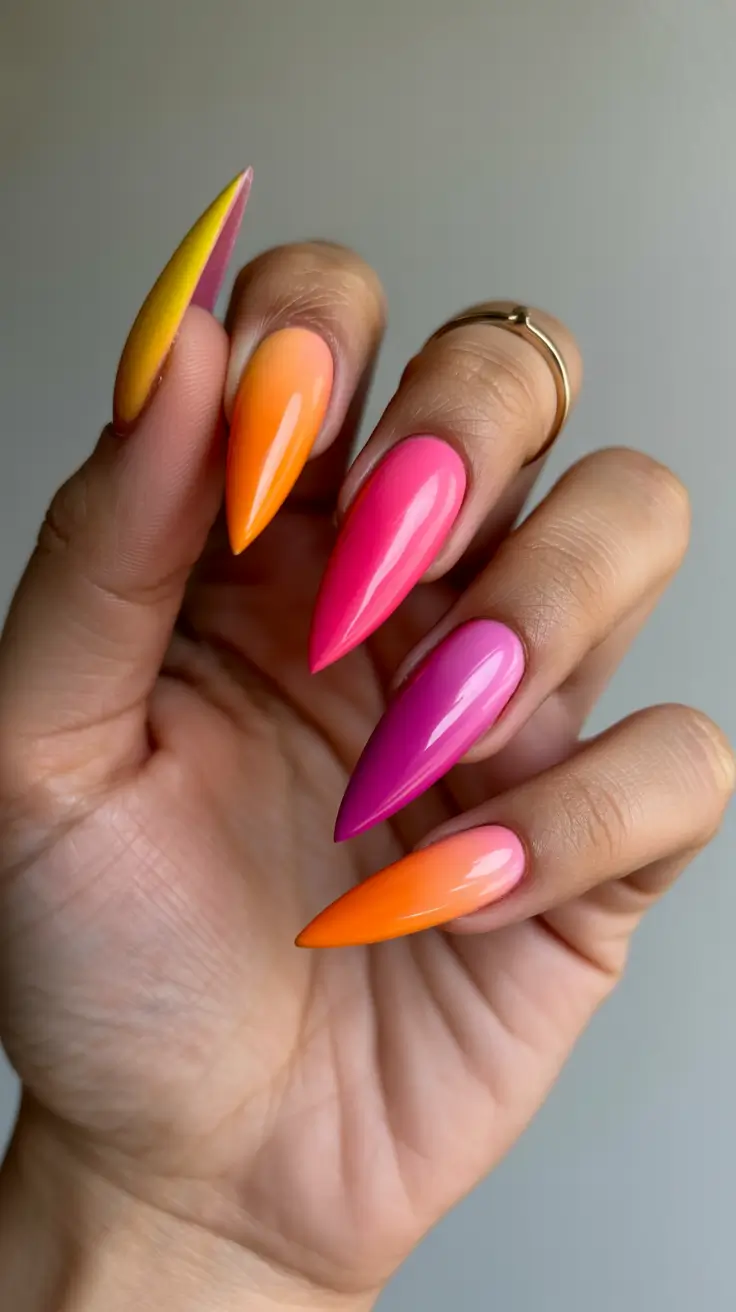 Ombré Fall Nail Designs 2025 Citrus Spice: Autumn, Amplified