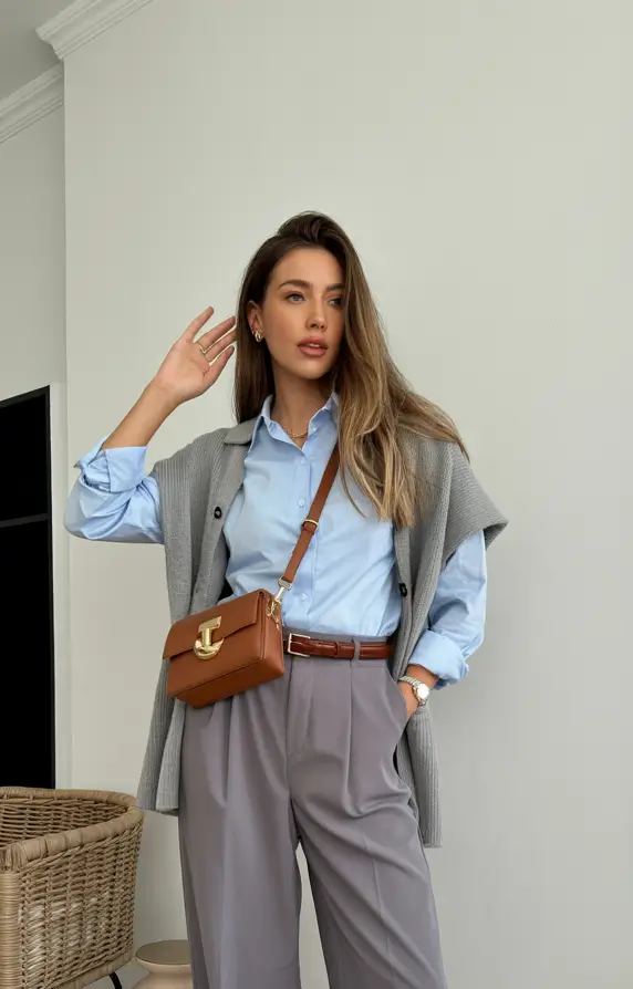 winter office outfits 2025-2026 Soft Layers for Casual Office Days