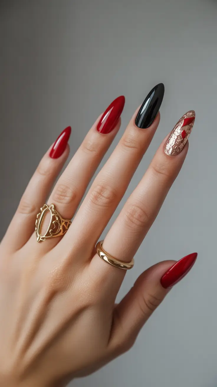 Fall-Winter-Nails-Gothic-Glam-with-a-Gold-Twist