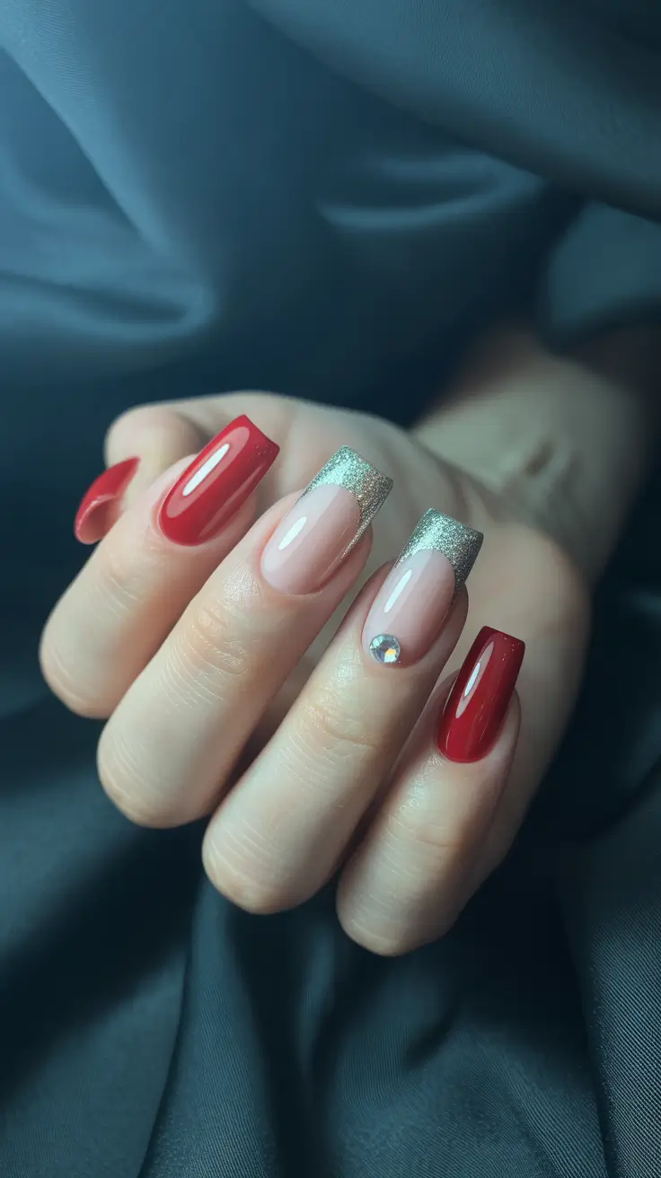 Fall-Winter-Nails-Gilded-French-with-Ruby-Red-Drama