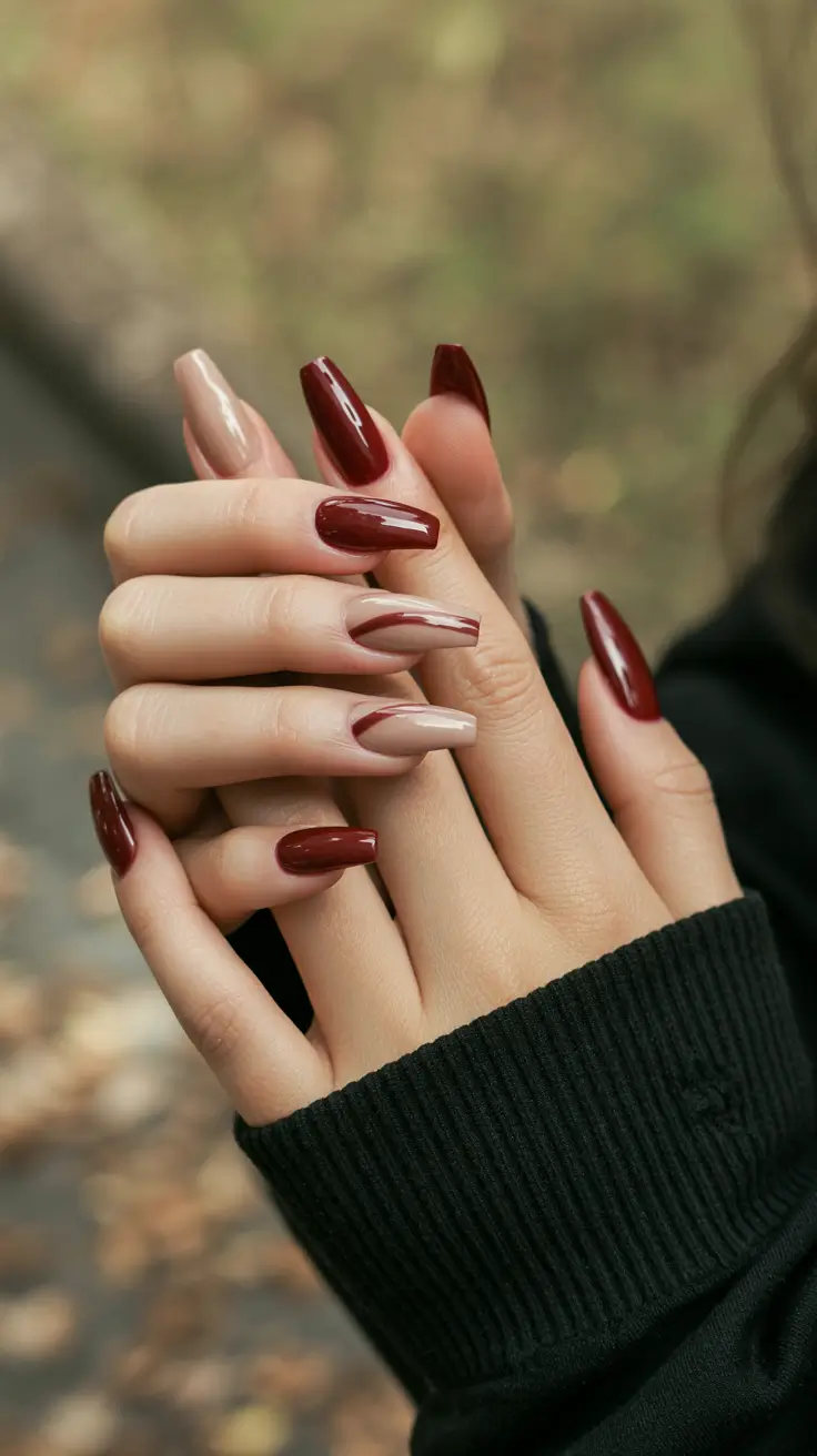 Fall-Winter-Nails-Chocolate-Meets-Nude-A-Two-Tone-Fall-Favorite