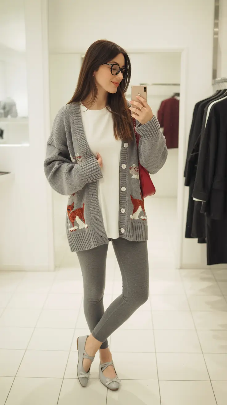 winter fashion outfits 2025-2026 Playful Knit Layers with Character