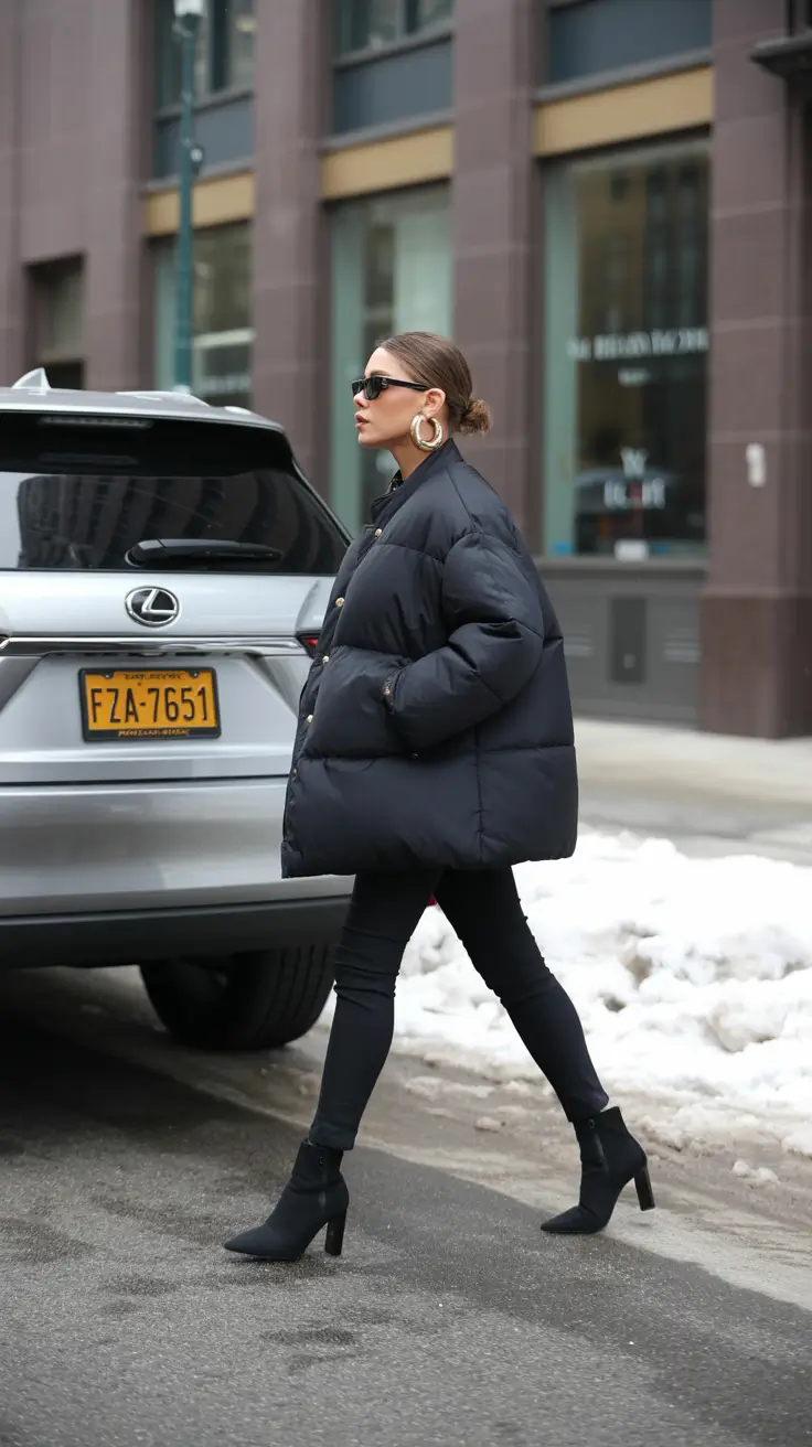 winter fashion outfits 2025-2026 Classic New Yorker Energy with Edge