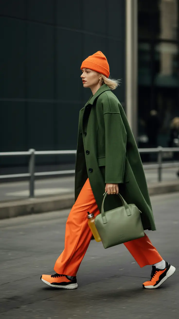 winter fashion outfits 2025-2026 Color Clash, But Make It Fashion