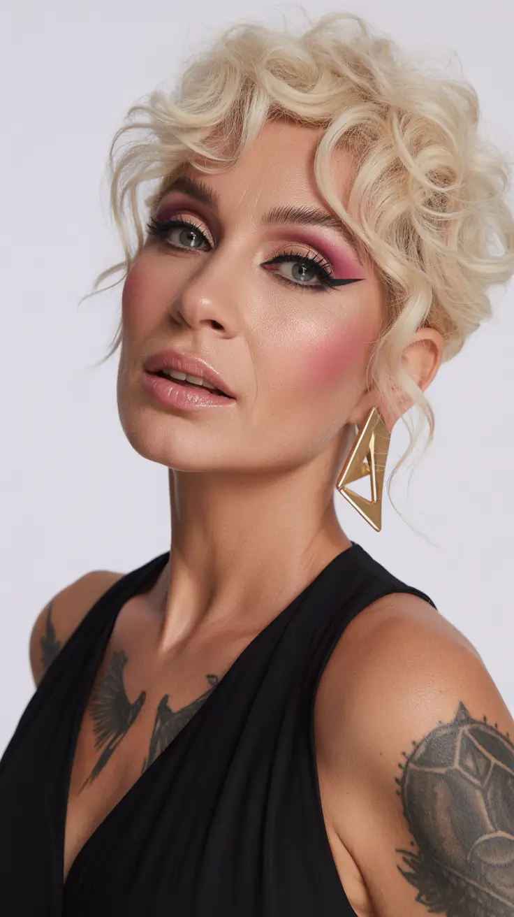 winter hairstyles and color for women over 50 2025-2026 Playful Short Curls