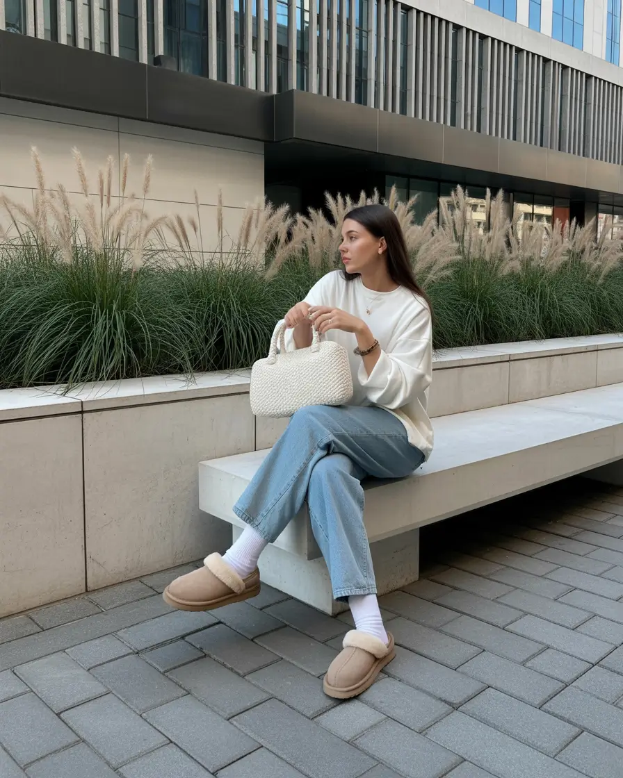 uggs outfit 2025-2026 Crisp, Clean, and Casually Luxurious