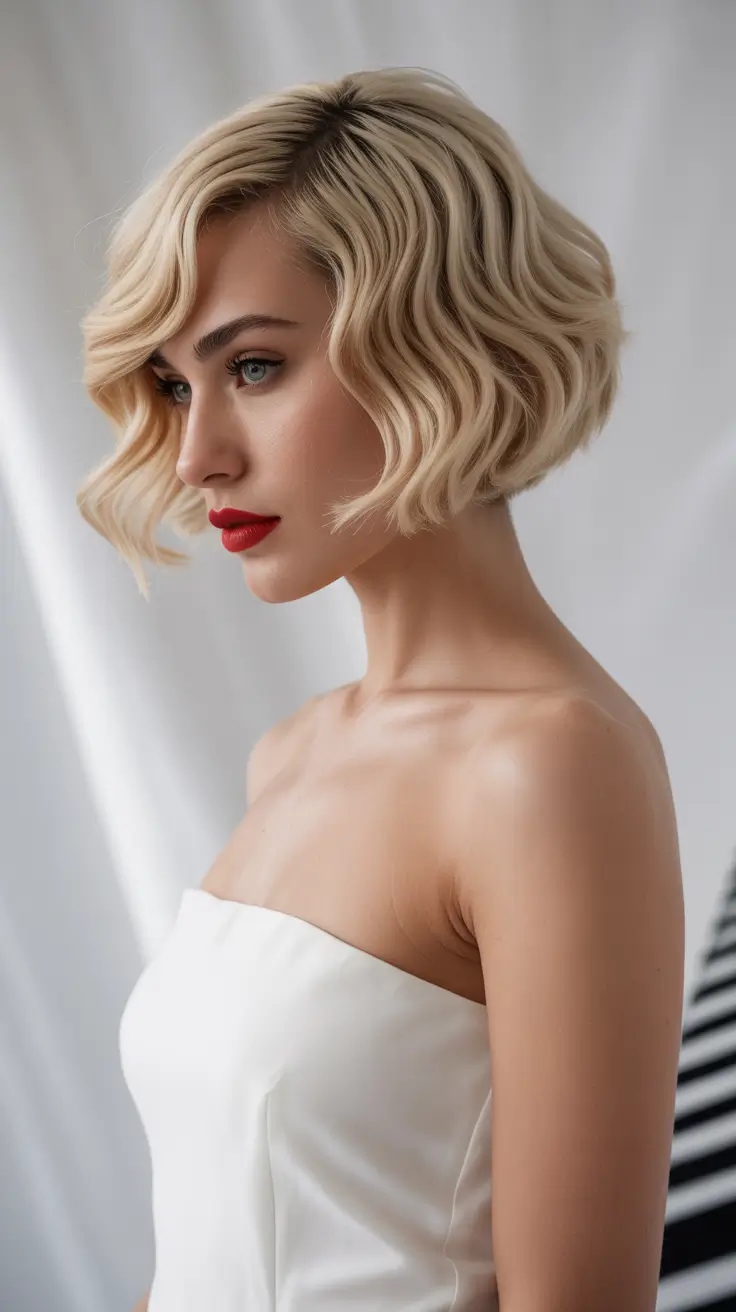 winter bob haircuts 2025-2026 Glamorous Structured Bob