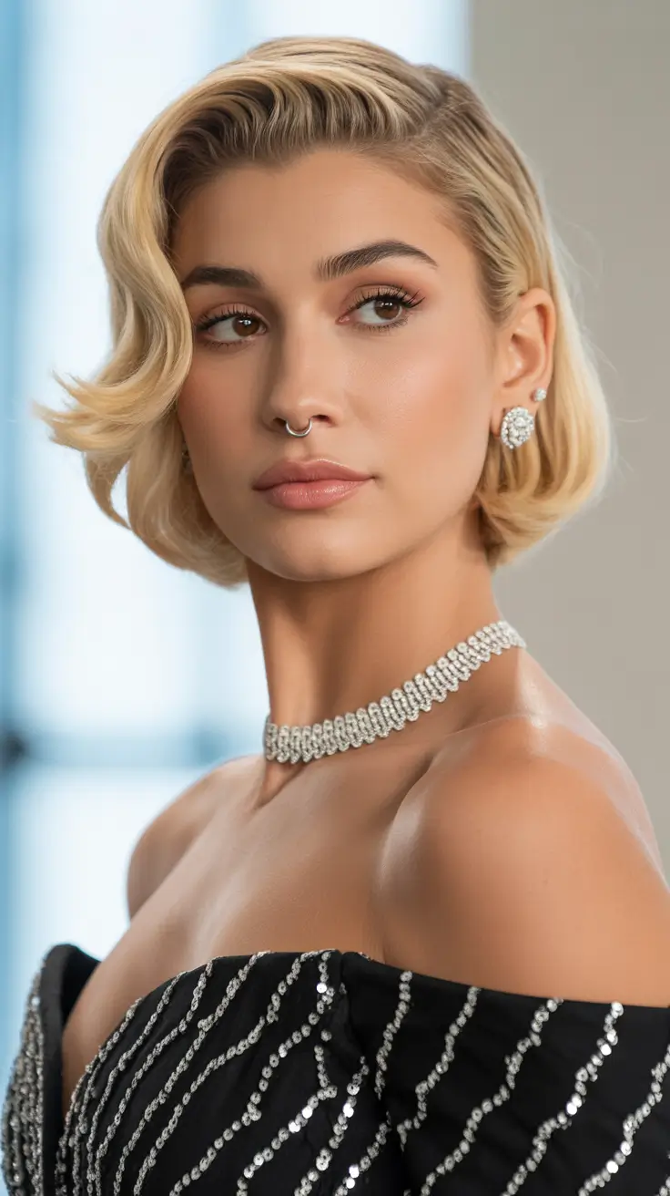 winter bob haircuts 2025-2026 Hollywood Waves Meet the Italian Bob