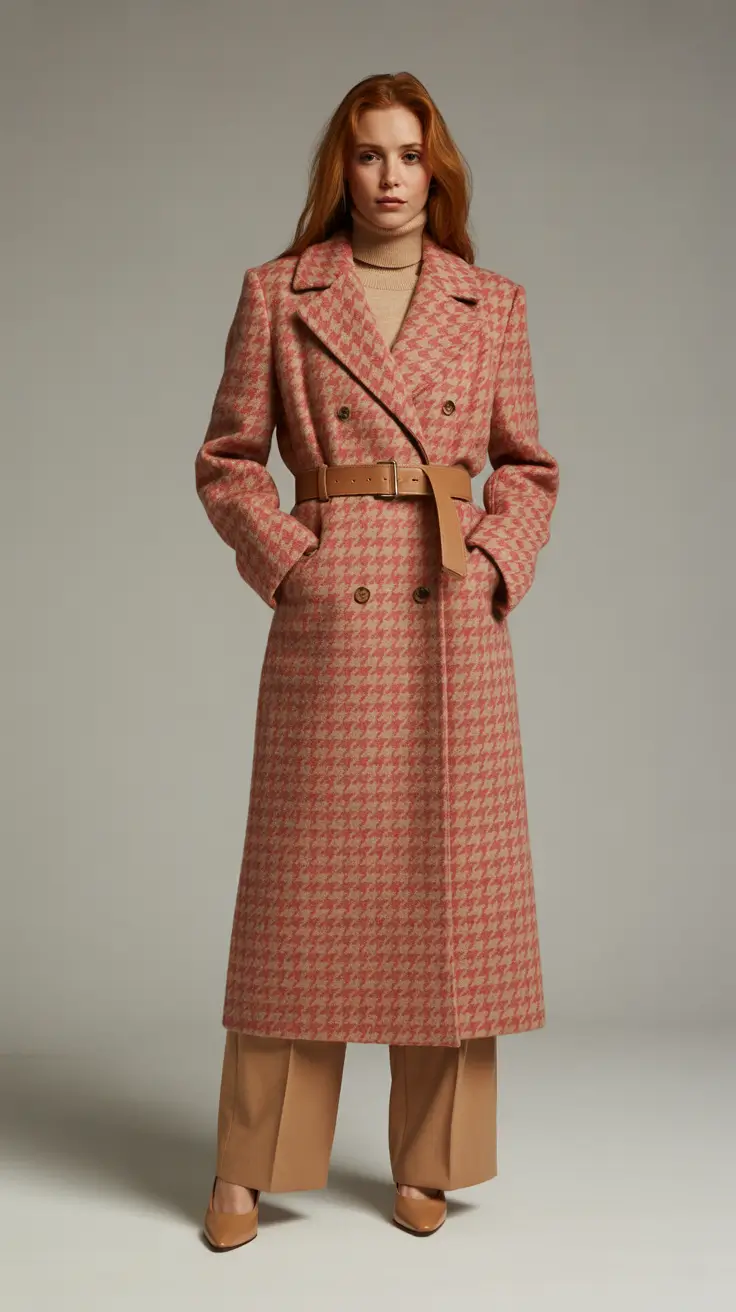 winter capsule wardrobe 2025-2026 Heritage Houndstooth