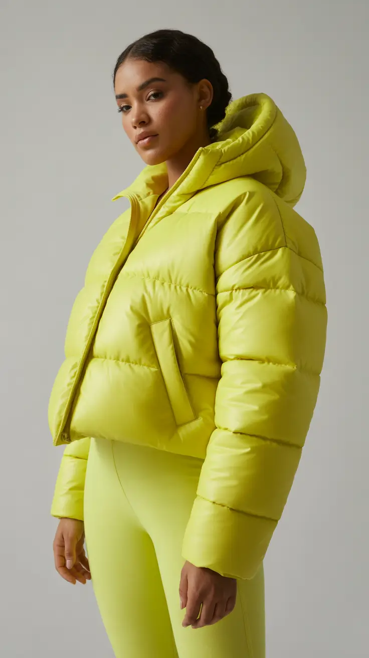 curvy winter outfits 2025-2026 Bold in Highlighter Yellow