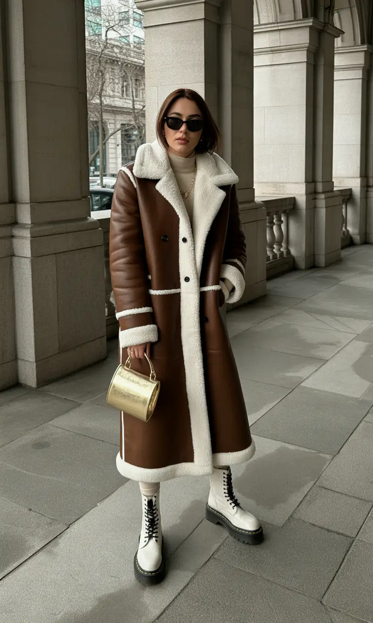 winter fashion inspo 2025 Glamorous Neutral Power Layering