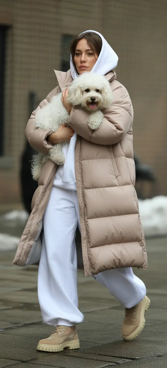 winter fashion inspo 2025 Layered Vanilla Snowstorm