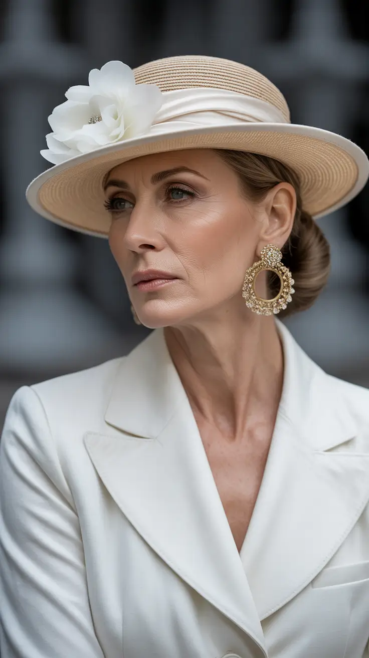 winter hairstyles and color for women over 60 2025-2026 Refined Low Bun with Elegance