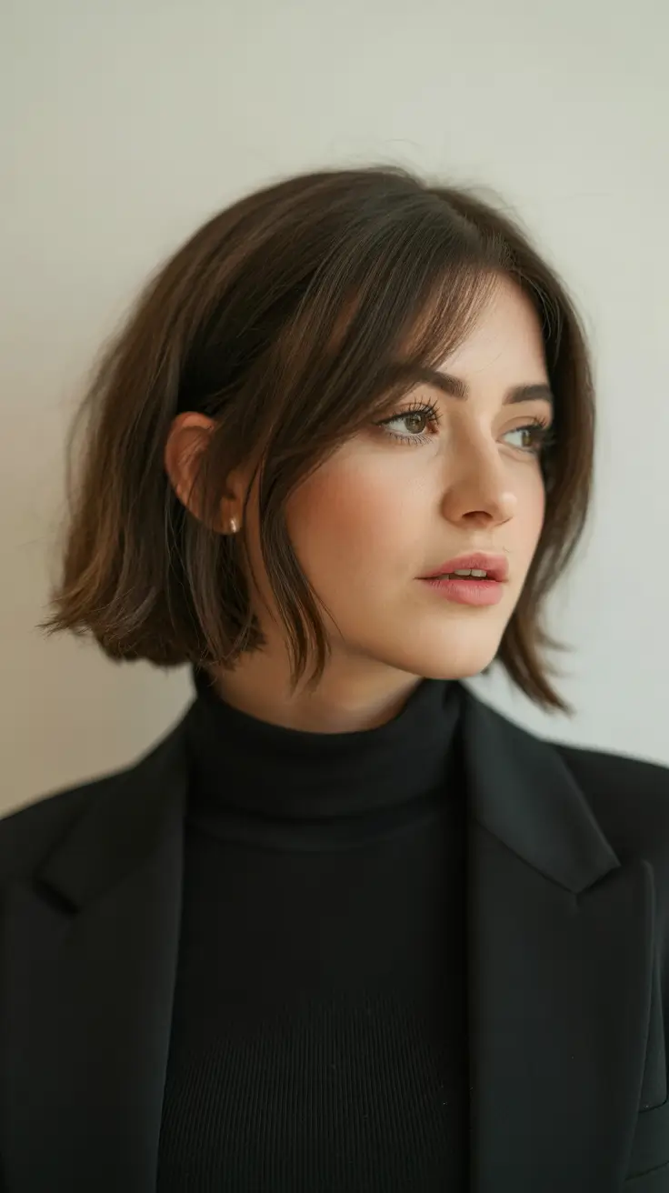 winter haircuts 2025-2026 Chic Winter Bob With Soft Layers