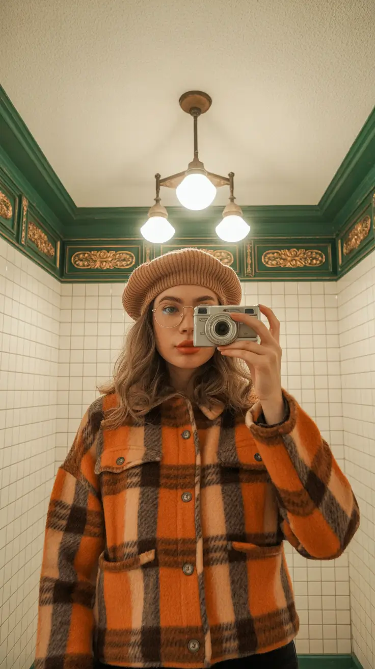 winter haircuts 2025-2026 Soft Waves With a Beret