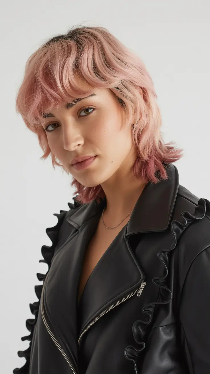 winter haircuts 2025-2026 Pastel Mullet Revival