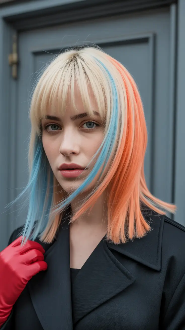 winter haircuts 2025-2026 Split-Tone Color Drama