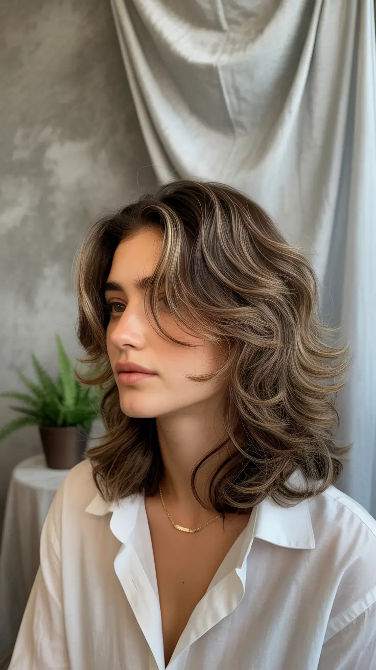 winter haircuts 2025-2026 Voluminous Medium Layers
