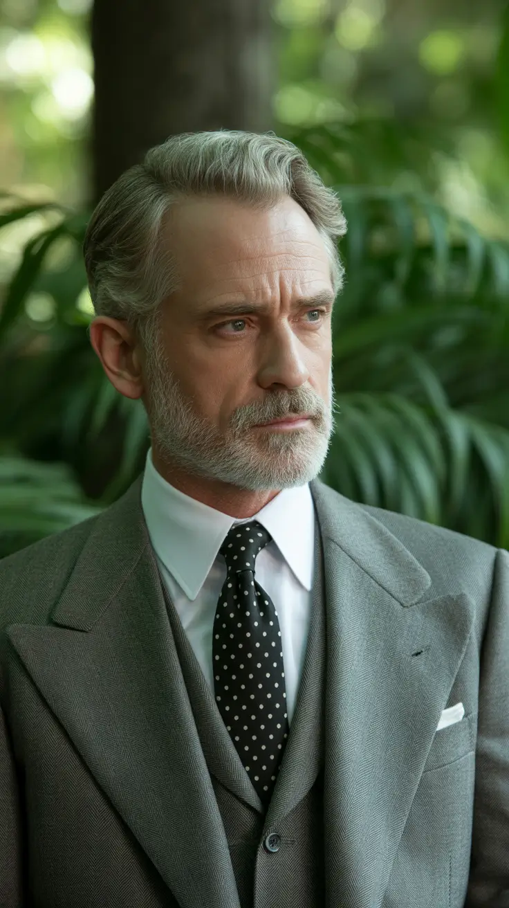 winter haircuts for men 2025-2026 Silver Sweep with Oldmoney Energy