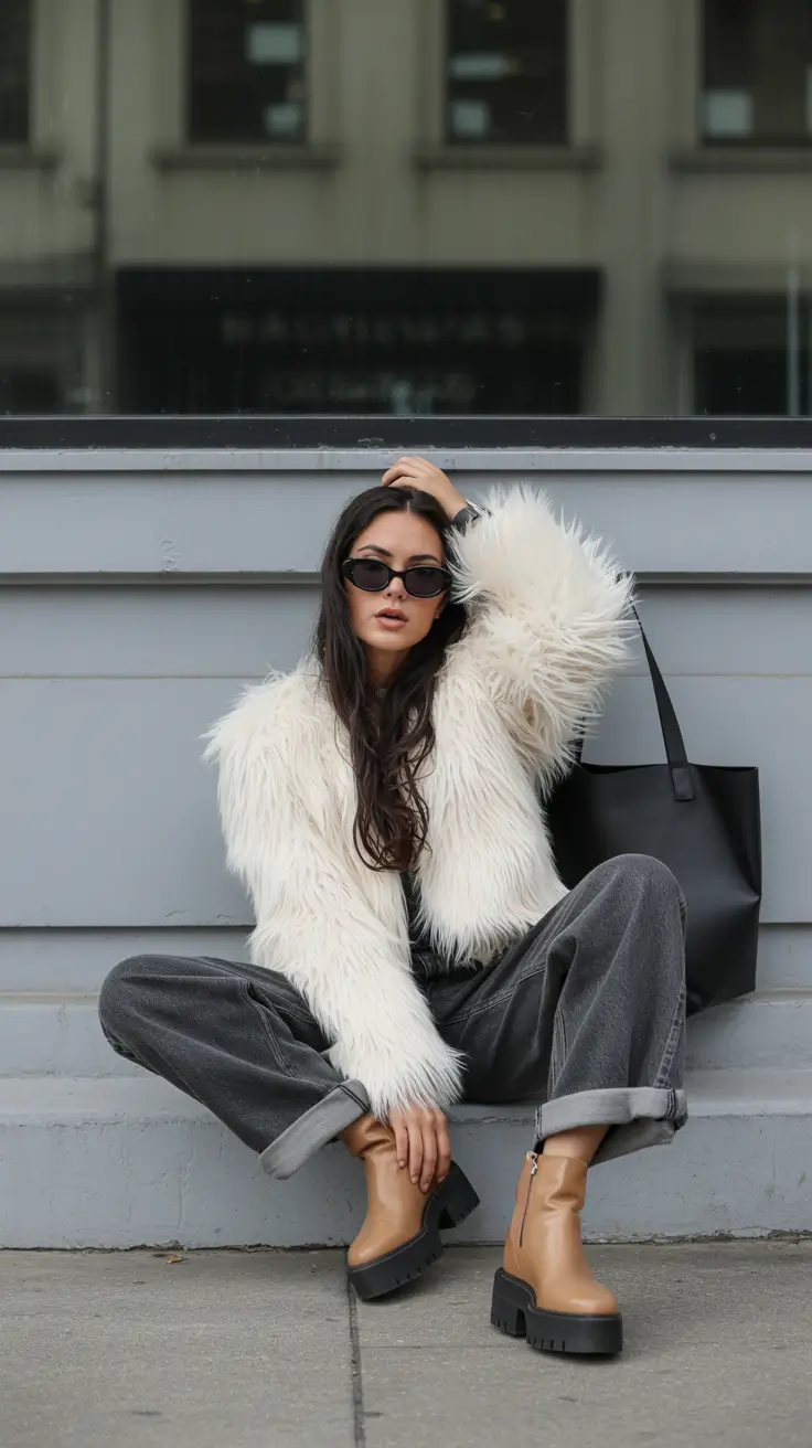 winter outfits 2025-2026 Cold Layering With City Energy