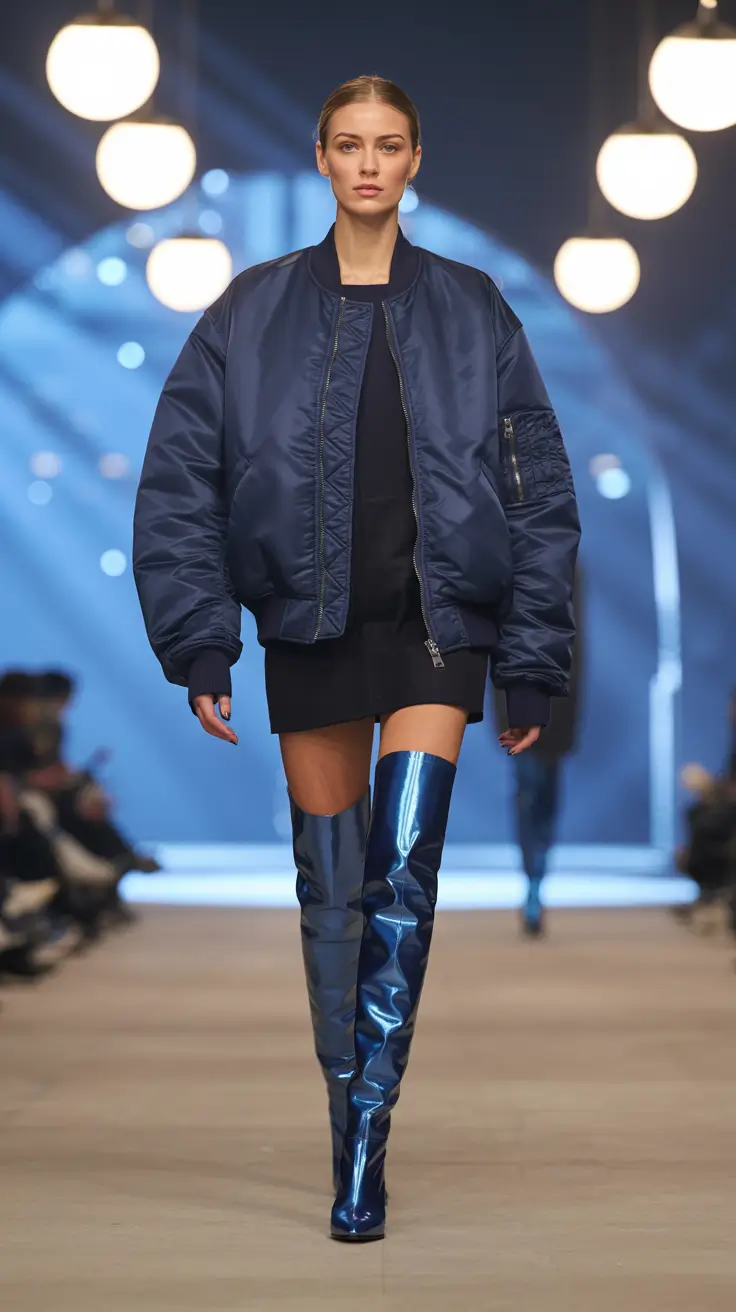 winter outfits 2025-2026 Futuristic Chill with Street Power