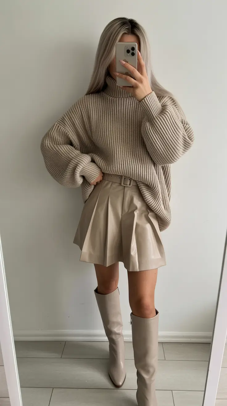 winter outfits inspiration 2025 Mini Meets Max Comfort