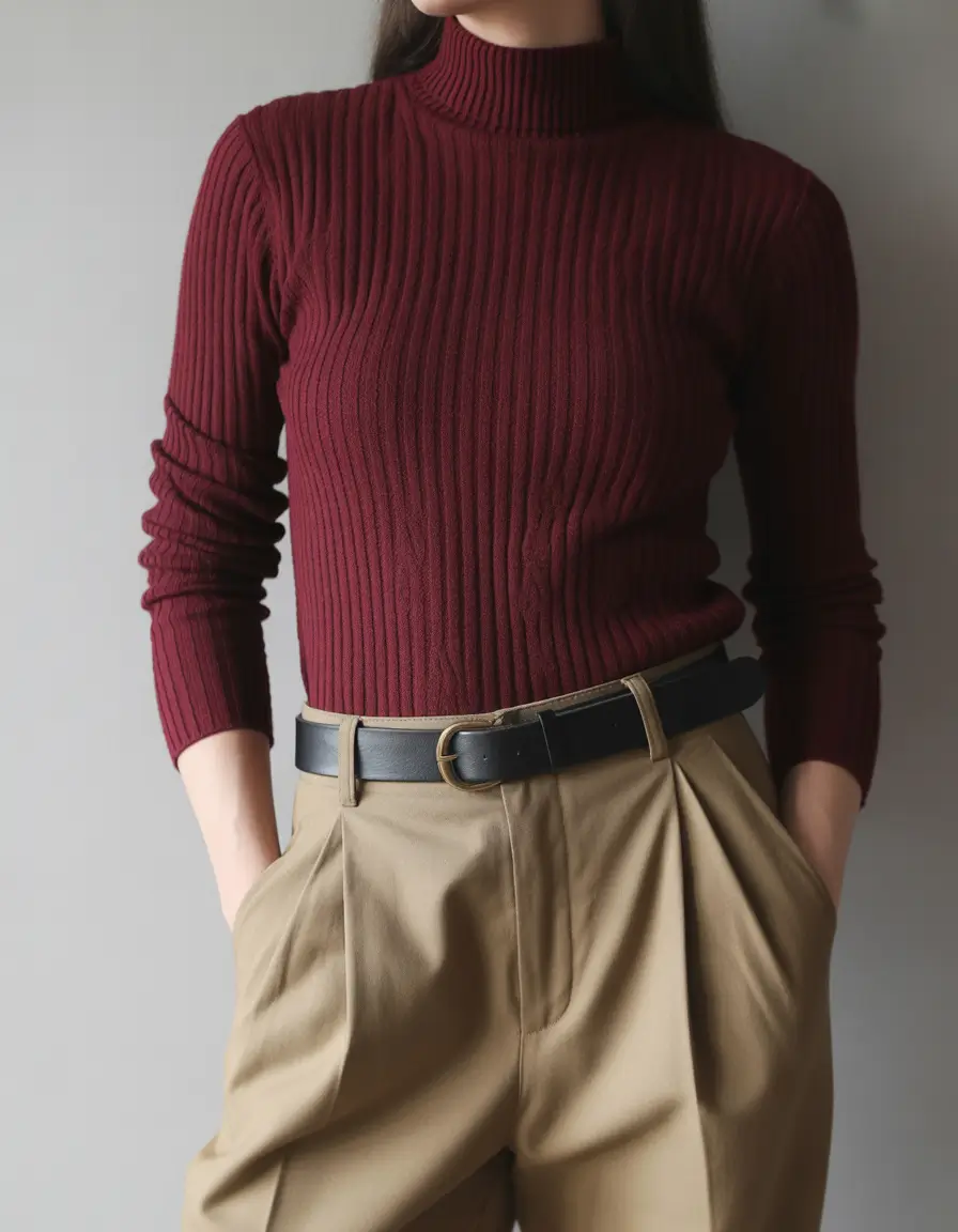 winter outfits inspiration 2025 Textured Minimalism in Warm Earth Tones