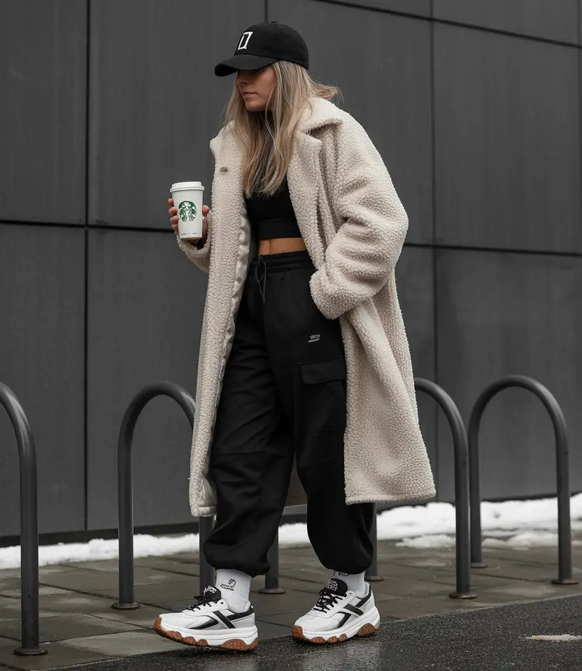 winter outfits inspiration 2025 Urban Comfort with Street-Ready Edge