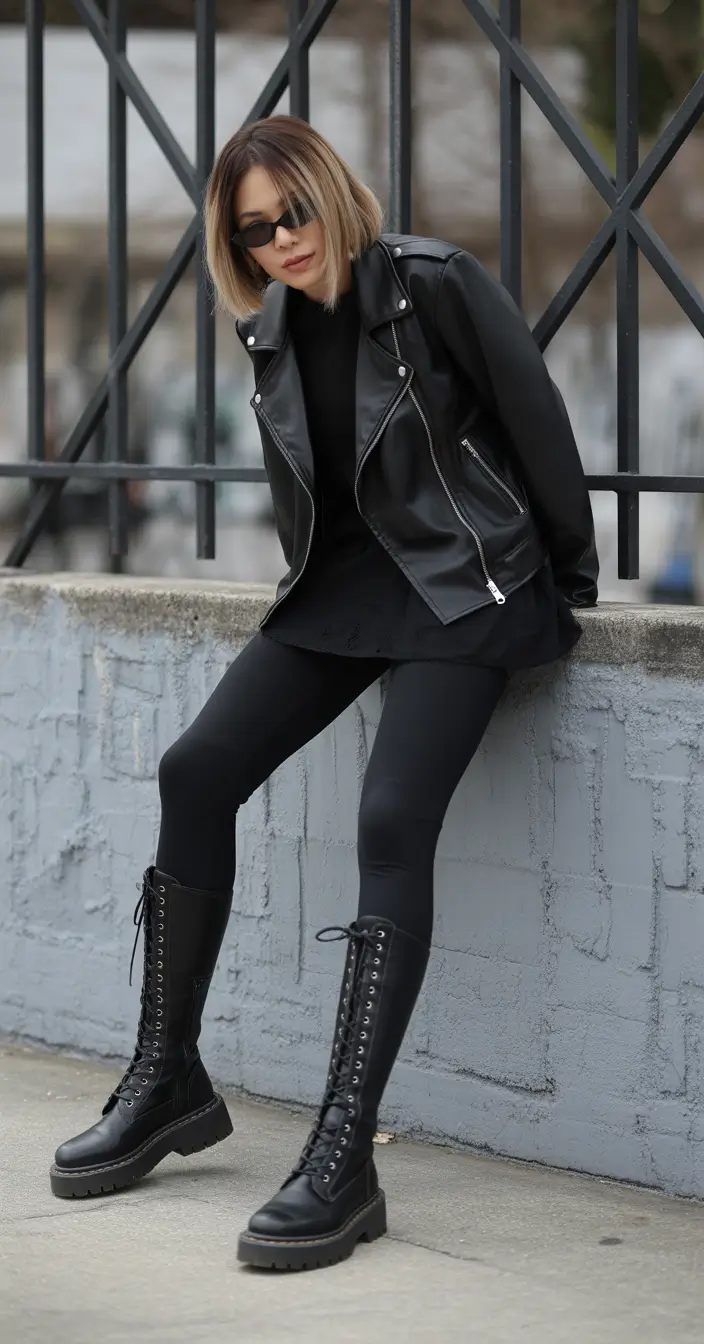 winter outfits inspiration 2025 Grit, Glam, and a Hint of Street-Ready Rebellion
