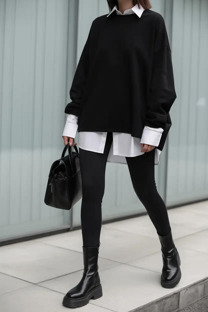 winter outfits inspiration 2025 Layered Minimalism for the Urban Wanderer