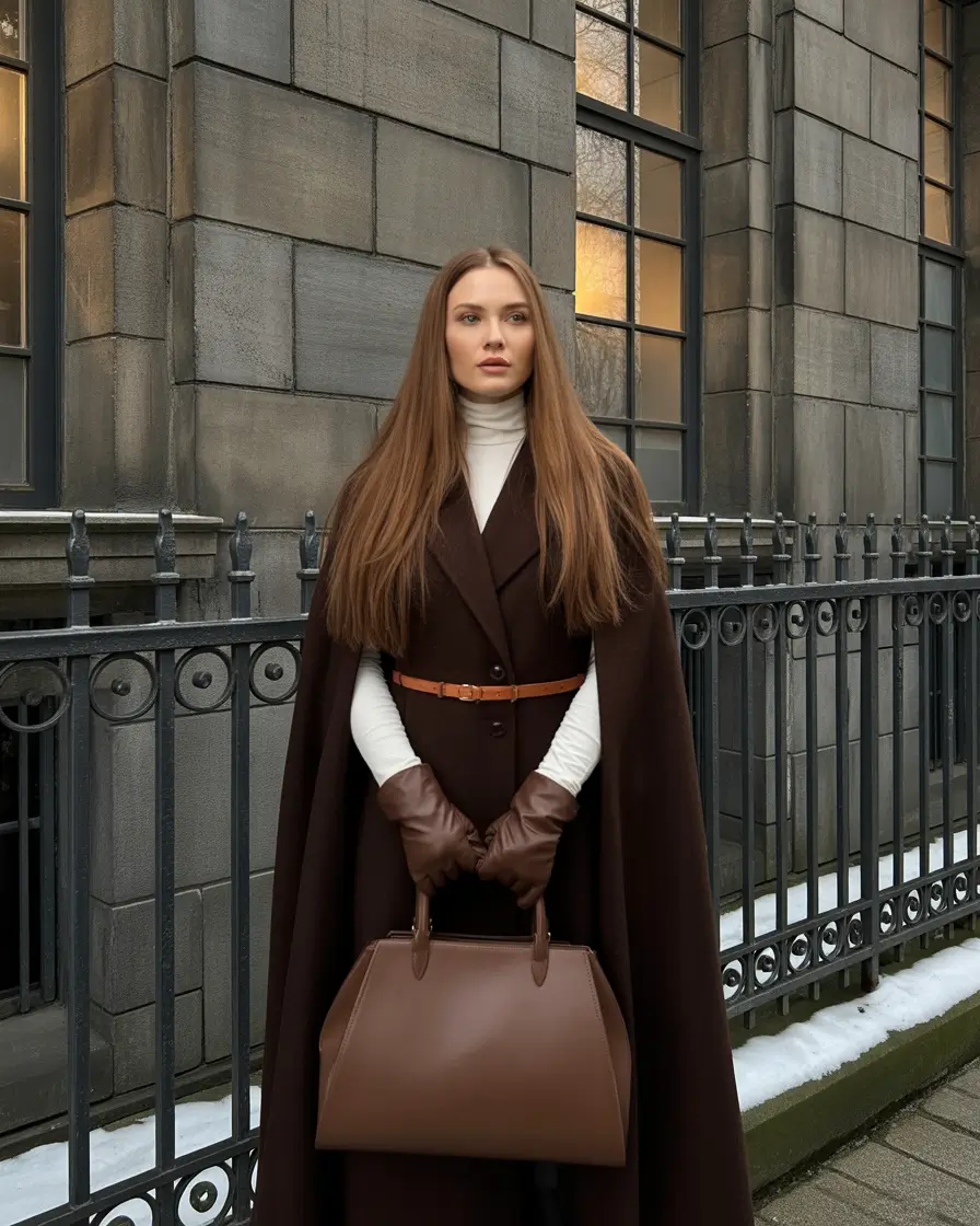 winter outfits inspiration 2025 Dark Academia With a Slavic Twist