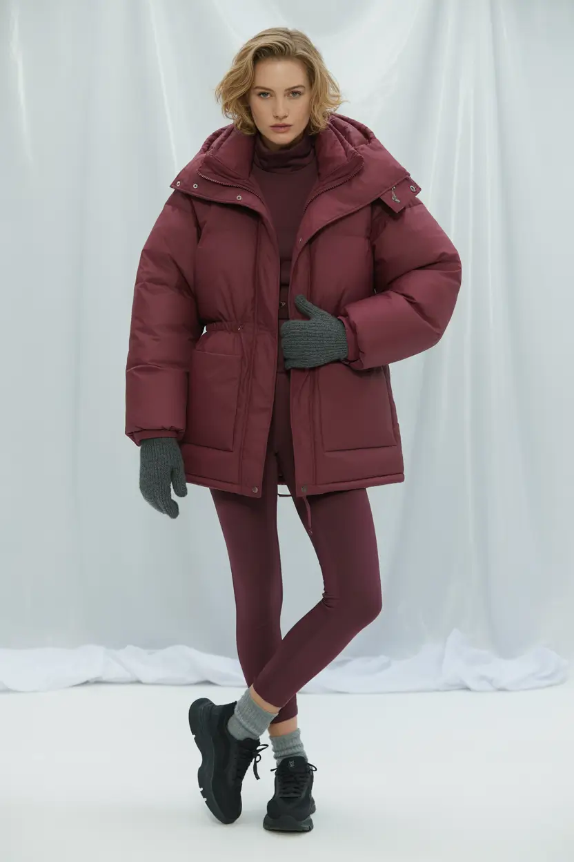 winter outfits inspiration 2025 Berry Bold and Frost-Proof