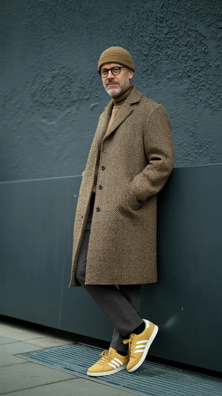 winter outfits men 2025-2026 Herringbone Heritage