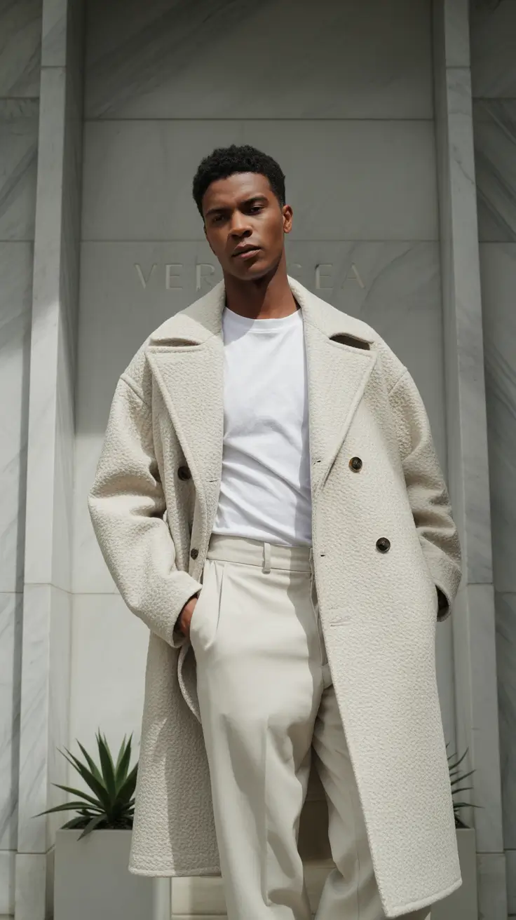 winter outfits men 2025-2026 Modern Ivory Elegance