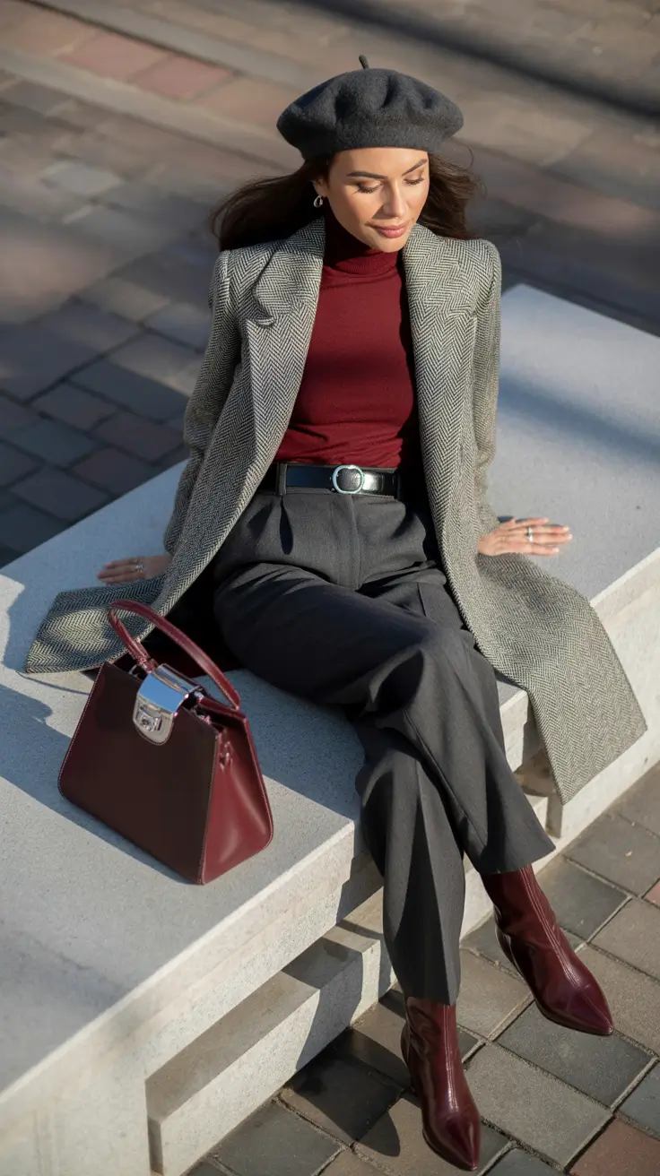 basic outfits 2026 Parisian Fall Elegance