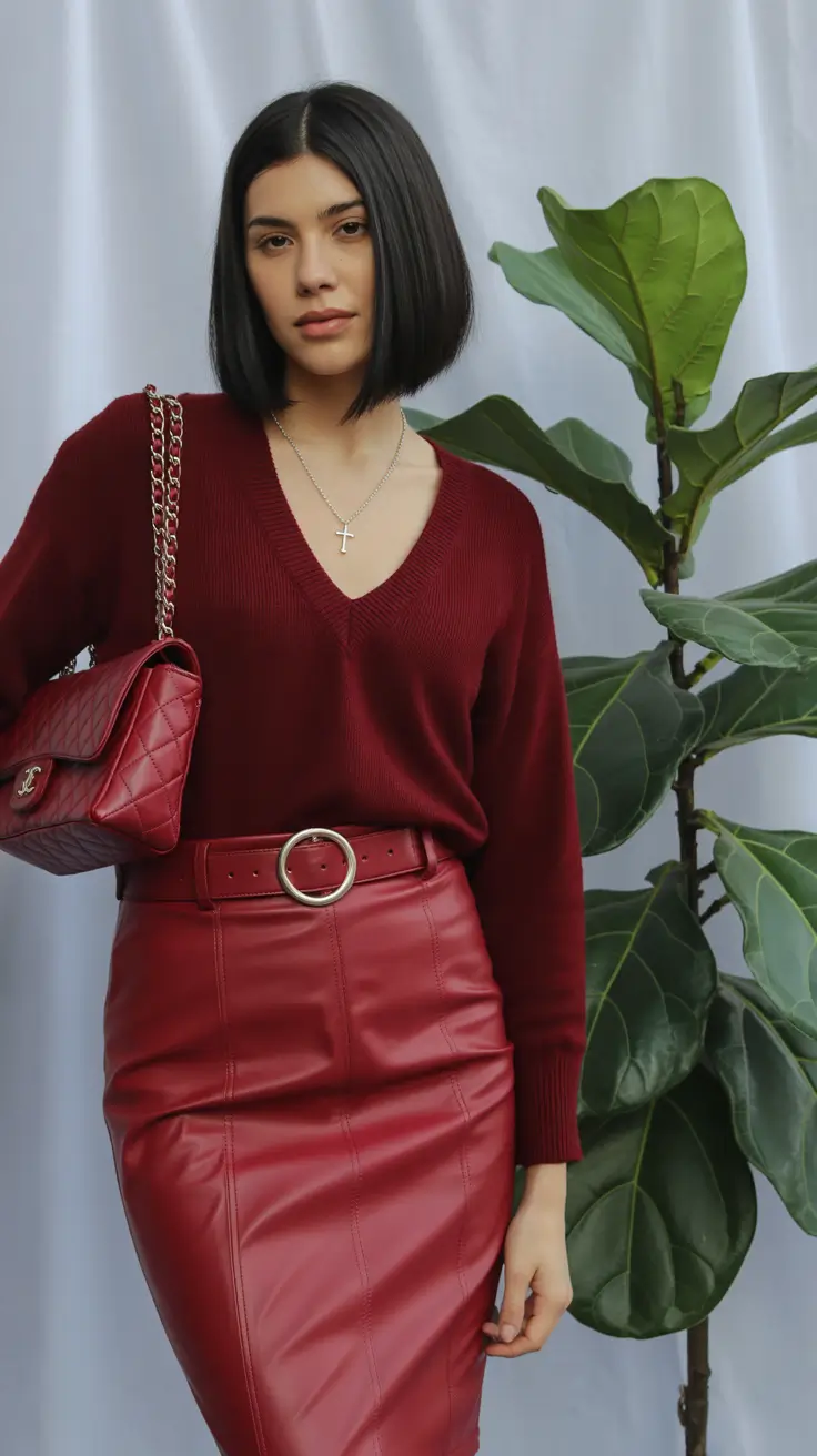 basic outfits 2026 Modern Minimal Red