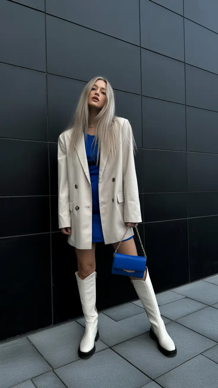 basic outfits 2026 Blue Power Play