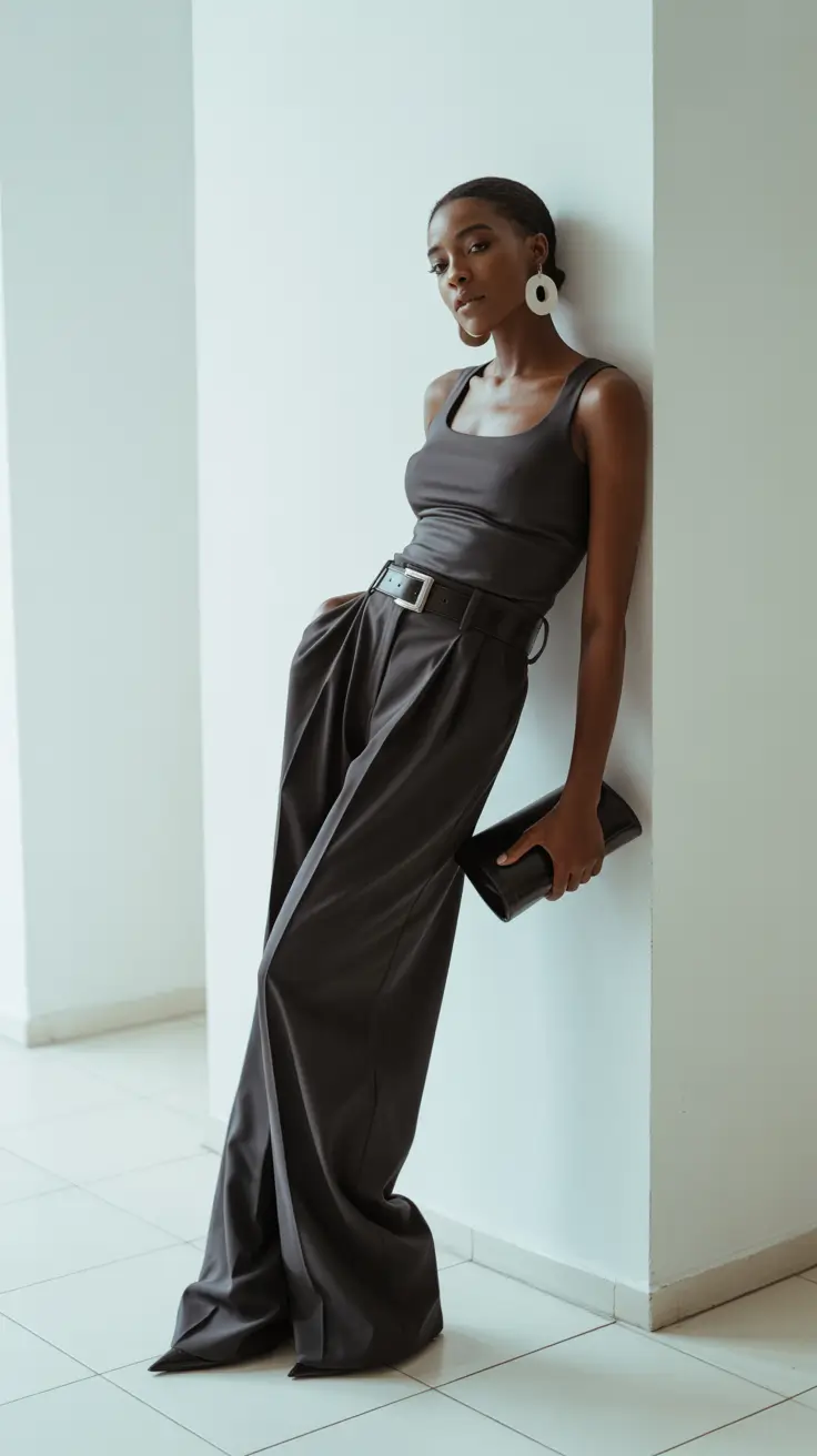 basic outfits 2026 Modern Noir Simplicity