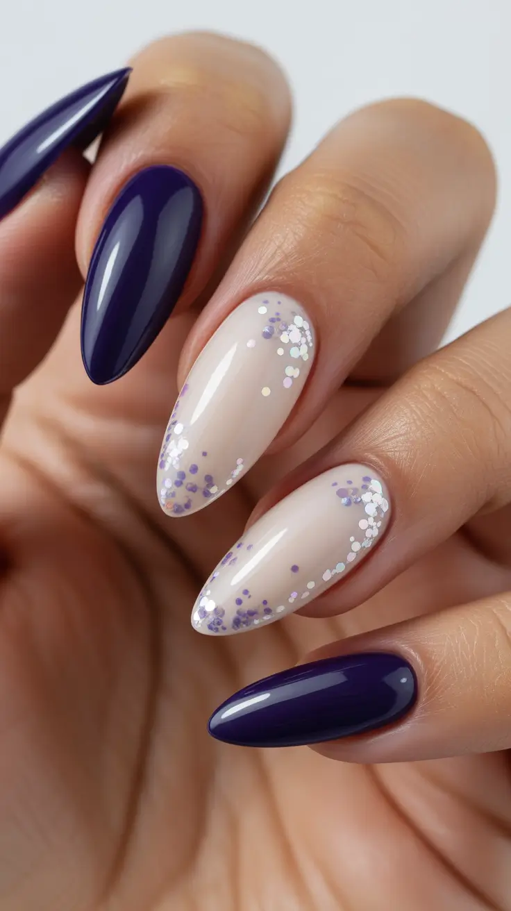 Best Blue Nails Winter 2025 2026 Twilight Glam