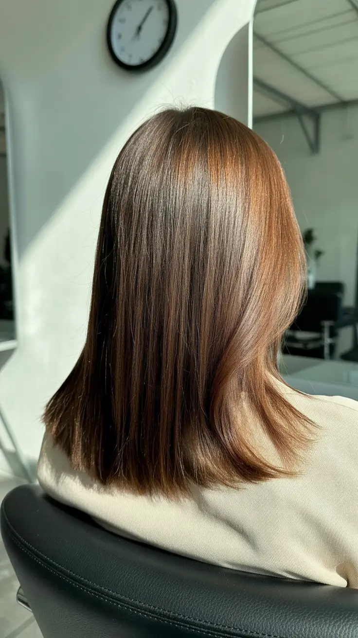 Dark Winter Hair Color 2025-2026 Toffee Brown Balayage Glow