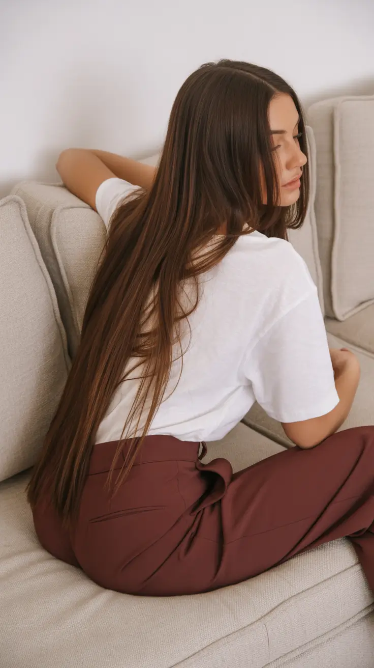 Dark Winter Hair Color 2025-2026 Classic Chestnut Lengths