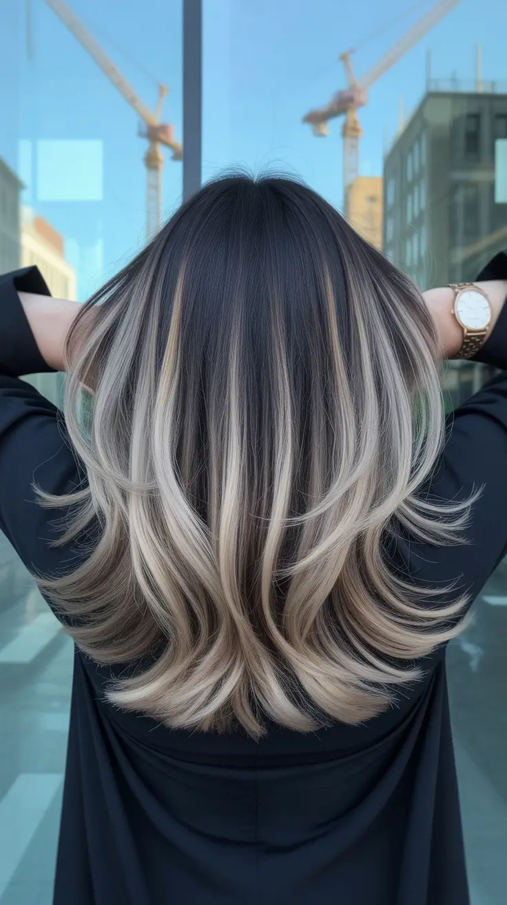 Dark Winter Hair Color 2025-2026 Icy Shadow Melt