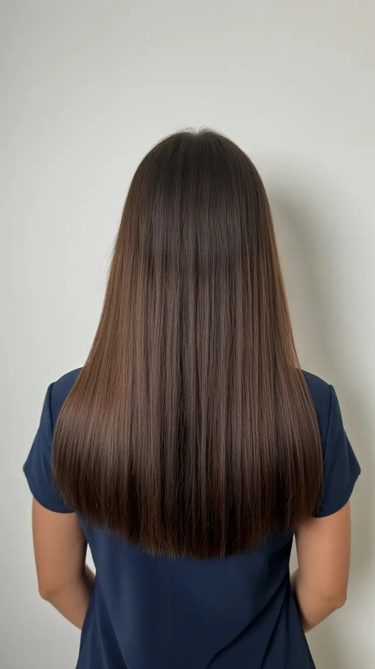 Dark Winter Hair Color 2025-2026 Cool Mocha Shine