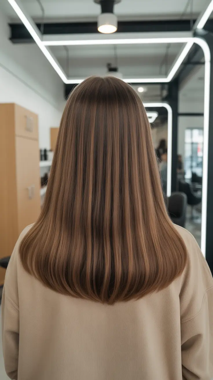 Dark Winter Hair Color 2025-2026 Soft Caramel Dimension