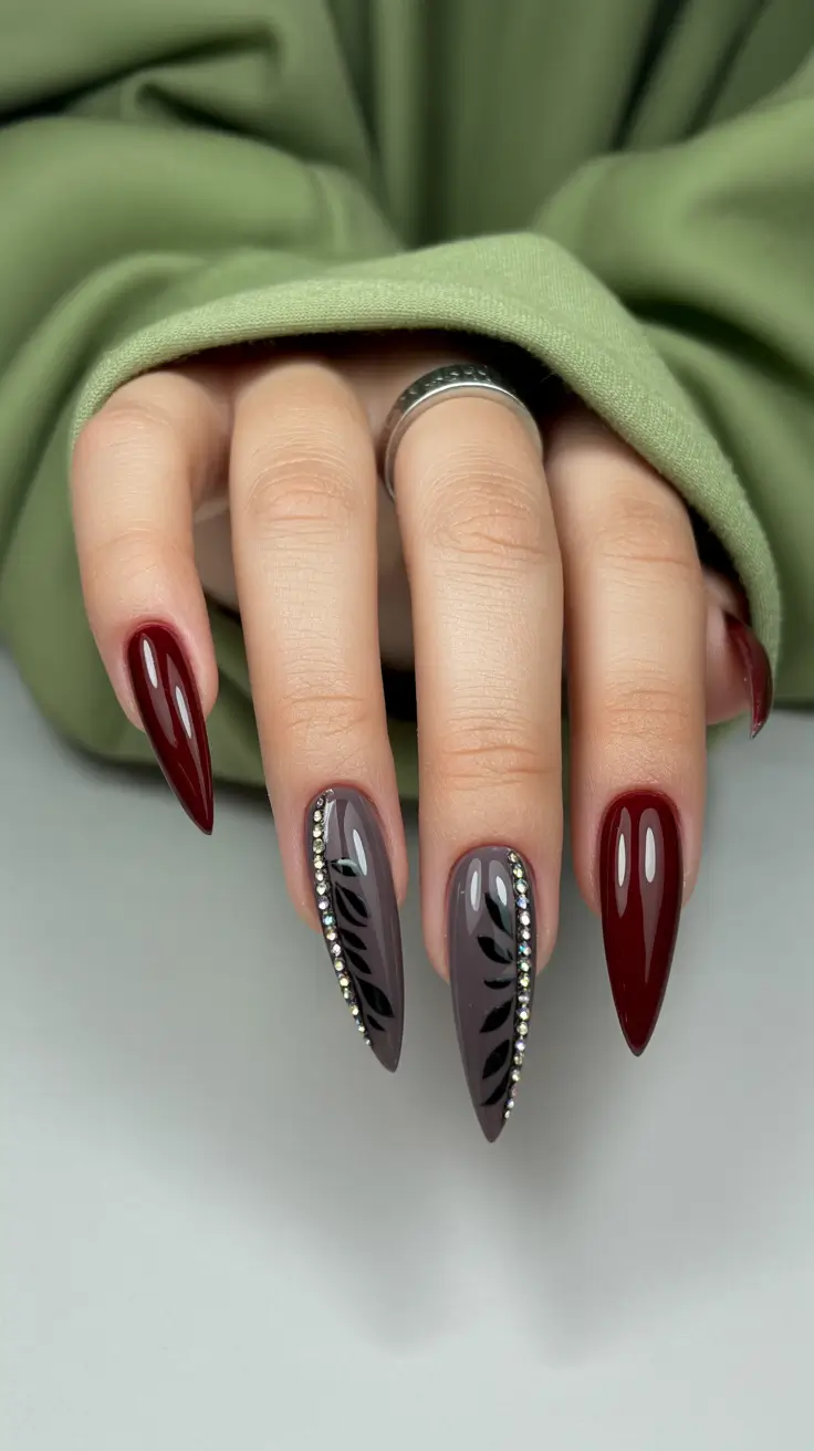 dark-winter-nails-2025-2026-wine-leaf-drama